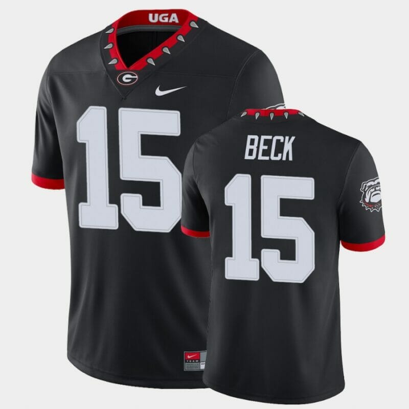 Georgia Bulldogs Beck Jersey #15 Black College Football Alternate Game