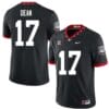 Georgia Bulldogs #17 Nakobe Dean Game College Football Jersey Black