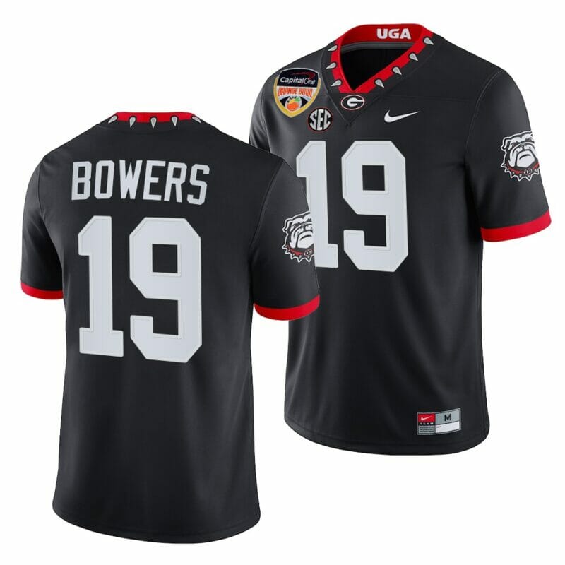 Brock Bowers Jersey #19 2021 Orange Bowl Black College Football Playoff