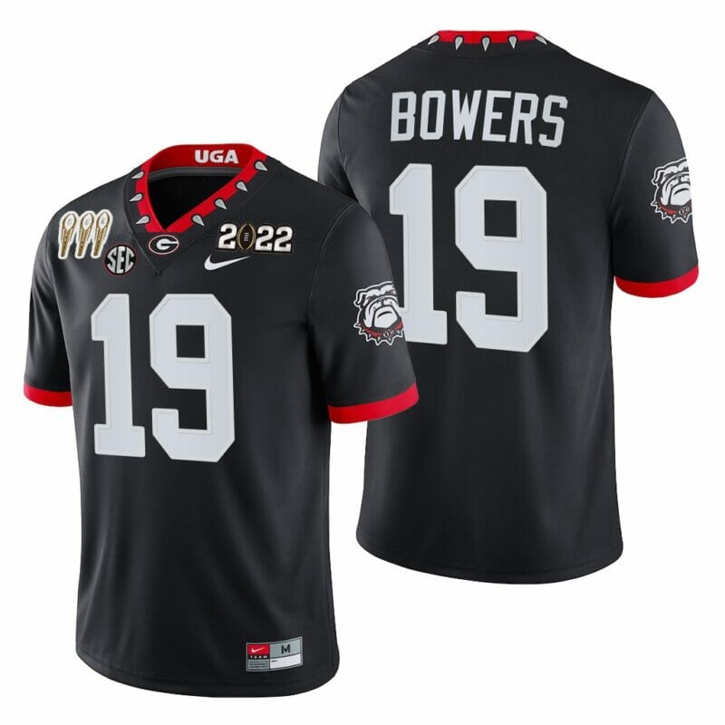 UGA Brock Bowers Jersey #19 3-Times CFP National Champions Black