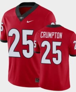 Georgia Bulldogs #25 Ahkil Crumpton Red College Football Alumni Player Jersey