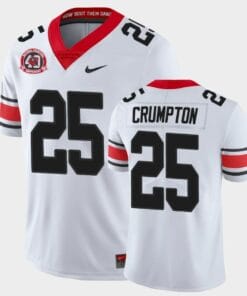 Georgia Bulldogs #25 Ahkil Crumpton White College Football 40th Anniversary Alternate Jersey