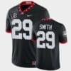 Georgia Bulldogs #29 Christopher Smith Black Mascot 100th Anniversary College Game Jersey