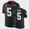 Bulldogs Kelee Ringo Jersey #5 Black 2021 National Champions Game