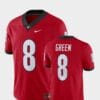Georgia Bulldogs #8 A.J. Green Alumni Football Game Player Red Jersey