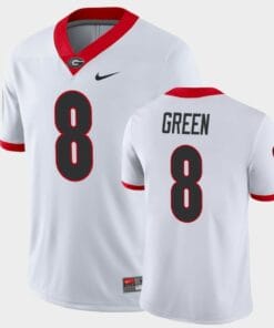 Georgia Bulldogs #8 A.J. Green White Game College Football Jersey
