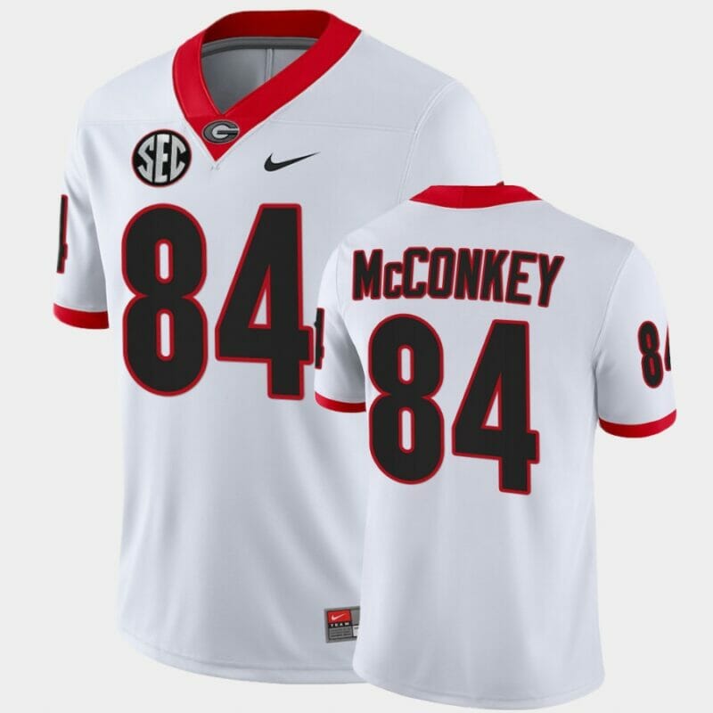 Bulldogs Mcconkey Jersey #84 White College Football Game