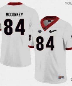 Georgia Bulldogs #84 Ladd Mcconkey College Football Jersey White