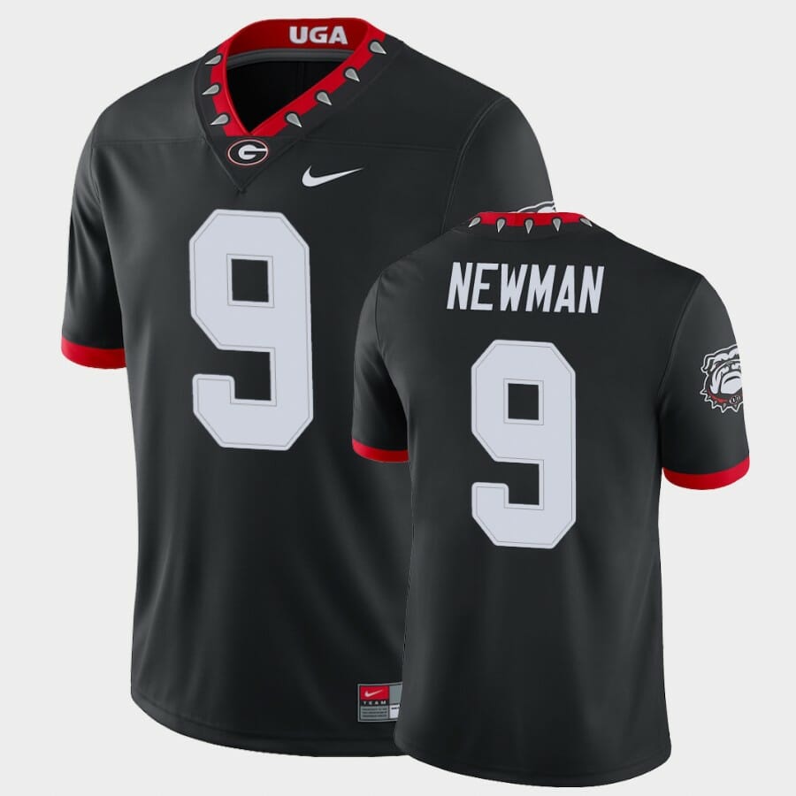 Georgia Bulldogs #9 Jamie Newman Black College Football Alternate Game Jersey