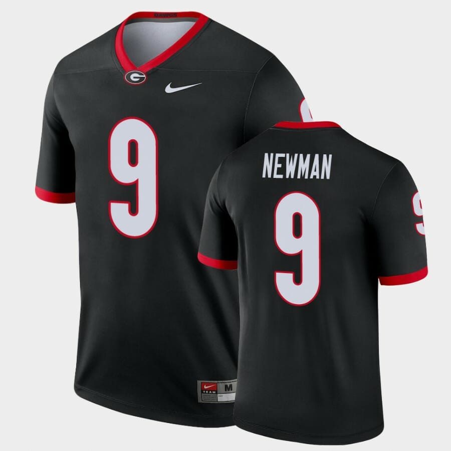 Georgia Bulldogs #9 Jamie Newman Black Legend Alternate Jersey