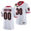 UGA Football Jersey Custom 2021 Orange Bowl White 100th Anniversary