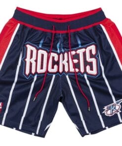 Houston Rockets Shorts Navy JUST DON Shorts