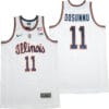 Illinois Fighting Illini #11 Ayo Dosunmu NCAA Basketball Jersey White