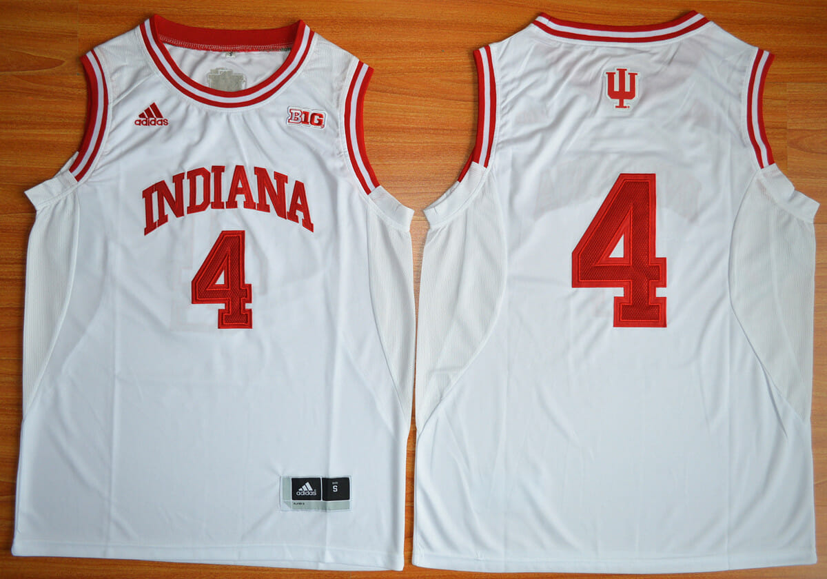 Indiana Hoosiers #4 Victor Oladipo NCAA Basketball Jersey Red White