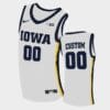 Iowa Hawkeyes Custom Name Number White Home College Basketball Jersey