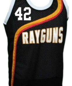 Alternative view of Jerry Stackhouse #42 Roswell Rayguns Basketball Jersey Sewn Black