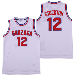 John Stockton #12 Gonzaga Basketball Jersey