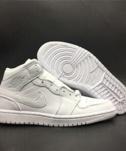 Air Jordan 1 Mid Triple White (2018)