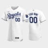 Kansas City Royals Custom Name Number Home Baseball Jersey White