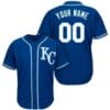 Kansas City Royals Customizable Pro Baseball Jersey Dark Blue