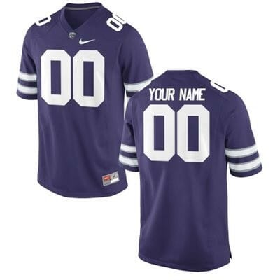Custom Kansas State Wildcats Jersey Name And Number Football Jersey Purple
