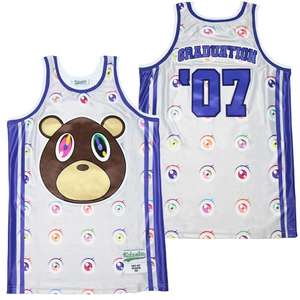 Kanye West #7 Graduation Album Basketball Jersey