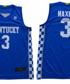 Kentucky Wildcats #3 Maxey NCAA Basketball Jersey Blue