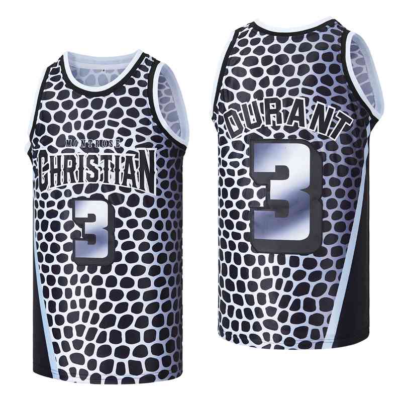 Kevin Durant #3 Montrose Christian Basketball Jersey