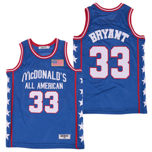 Kobe Bryant #33 Mcdonald s All-American Game Basketball Jersey Blue