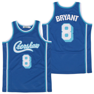 Kobe Bryant #8 Crenshaw Blue Basketball Jersey