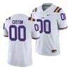 LSU Tigers Custom Jersey Name and Number NCAA Football White