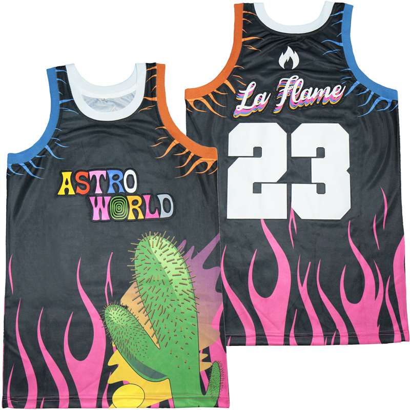 La Flame Astro World #23 Movie Basketball Jersey