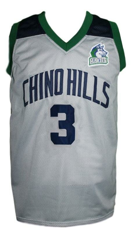 Liangelo Ball #3 Chino Hills Huskies Basketball Jersey Grey - Image 2
