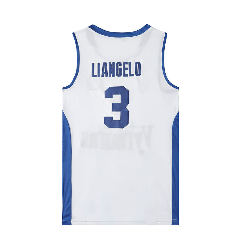 Lithuania Prienu Vytautas #3 LiAngelo Basketball Jersey White