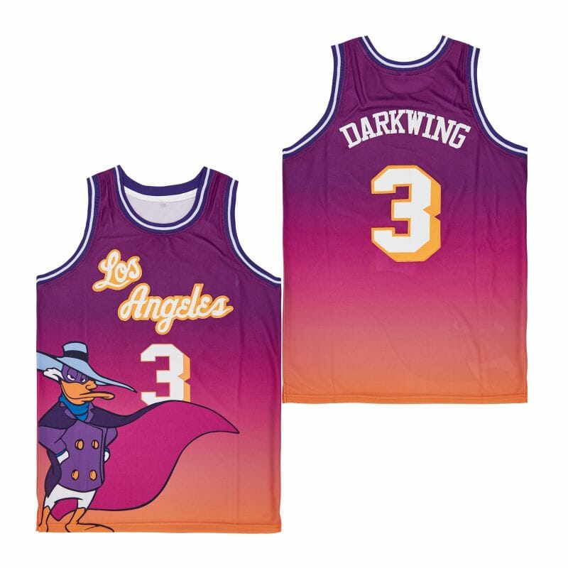 Los Angeles #3 Darkwing Movie Basketball Jersey