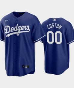 Los Angeles Dodgers Custom Name Number Alternate Jersey Royal
