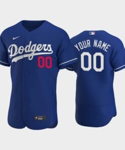 Los Angeles Dodgers Custom Name Number Alternate Royal Jersey