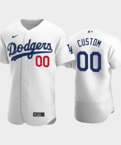 Los Angeles Dodgers Custom Name Number Home White Baseball Jersey