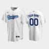 Los Angeles Dodgers Custom Name Number Home White Jersey Stitched