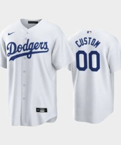 Los Angeles Dodgers Custom Name Number Home White Player Jersey