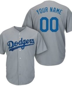 Los Angeles Dodgers Customizable Pro Style Baseball Jersey Gray