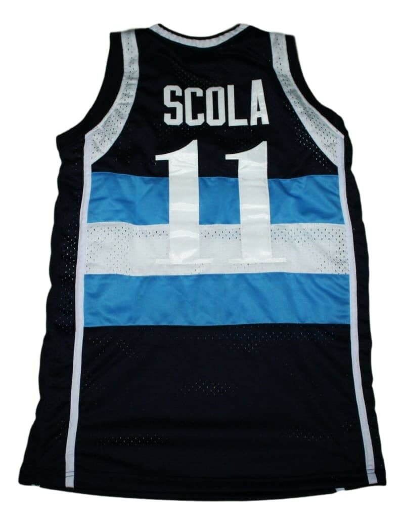 Luis Scola #11 Topper Argentina Basketball Jersey Navy Blue