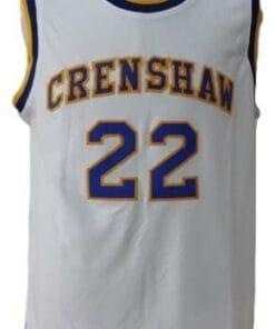 Alternative view of McCall #22 Crenshaw High Love And Basketball Jersey White