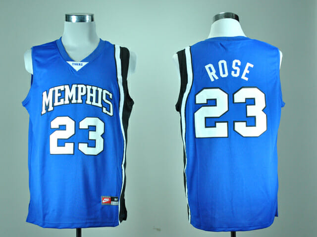 Memphis Tigers #23 Derrick Rose NCAA Basketball Jersey