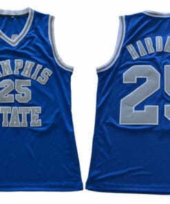 Memphis Tigers #25 Penny Hardaway NCAA Basketball Jersey Blue