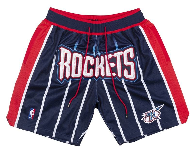 Men Houston Rockets Shorts Navy Shorts All Stitched