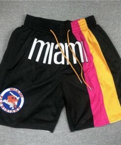 Miami Men Shorts Vintage Short Stitched Black