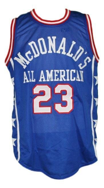 Michael Jordan #23 McDonald's All American Basketball Jersey New Blue - Image 2