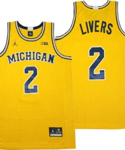 Michigan Wolverines #2 Isaiah Livers NCAA College Basketball Jersey