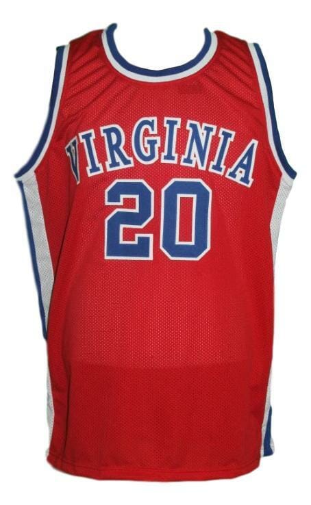 Mike Barrett #20 Virginia Squires Aba Retro Basketball Jersey Red - Image 2